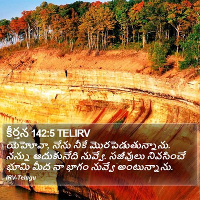 కీర్తన 142:5 TELIRV Bible Verse Image