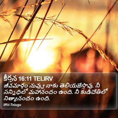కీర్తన 16:11 TELIRV Bible Verse Image
