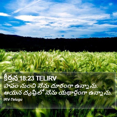 కీర్తన 18:23 TELIRV Bible Verse Image