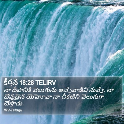 కీర్తన 18:28 TELIRV Bible Verse Image