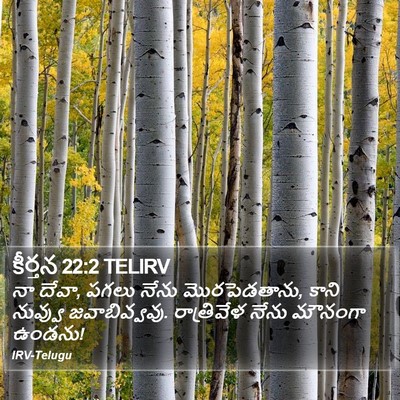 కీర్తన 22:2 TELIRV Bible Verse Image