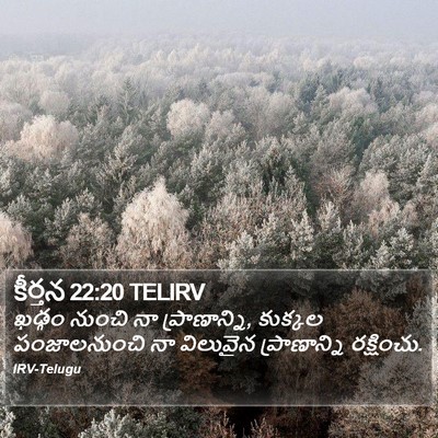 కీర్తన 22:20 TELIRV Bible Verse Image