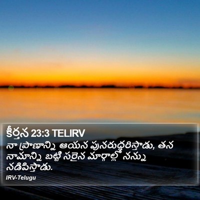 కీర్తన 23:3 TELIRV Bible Verse Image