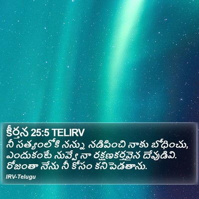 కీర్తన 25:5 TELIRV Bible Verse Image