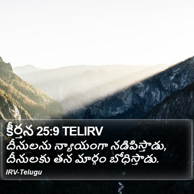 కీర్తన 25:9 TELIRV Bible Verse Image