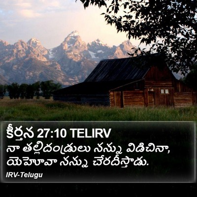 కీర్తన 27:10 TELIRV Bible Verse Image