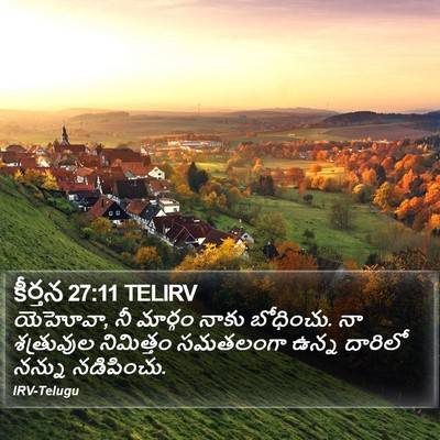 కీర్తన 27:11 TELIRV Bible Verse Image