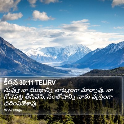 కీర్తన 30:11 TELIRV Bible Verse Image