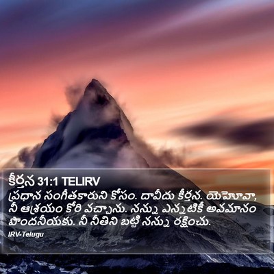 కీర్తన 31:1 TELIRV Bible Verse Image