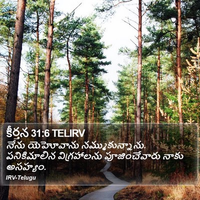 కీర్తన 31:6 TELIRV Bible Verse Image