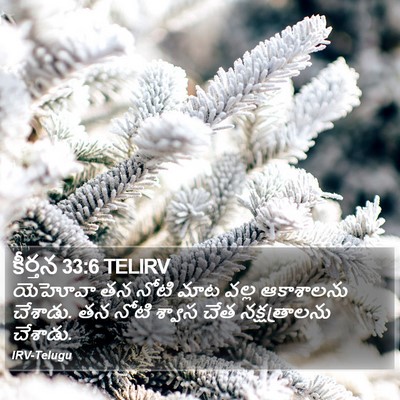 కీర్తన 33:6 TELIRV Bible Verse Image