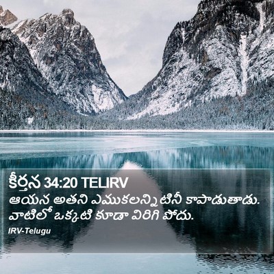 కీర్తన 34:20 TELIRV Bible Verse Image