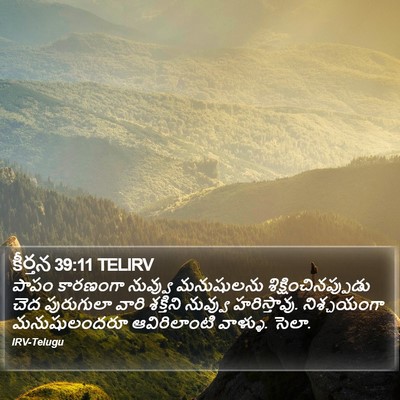 కీర్తన 39:11 TELIRV Bible Verse Image