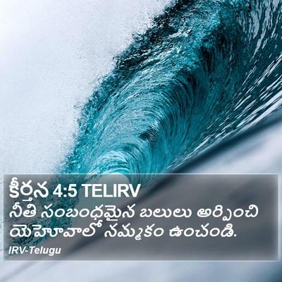 కీర్తన 4:5 TELIRV Bible Verse Image