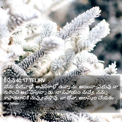 కీర్తన 40:17 TELIRV Bible Verse Image