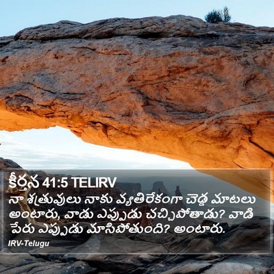 కీర్తన 41:5 TELIRV Bible Verse Image