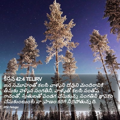 కీర్తన 42:4 TELIRV Bible Verse Image