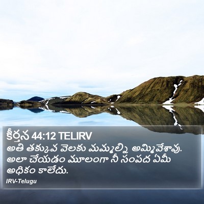 కీర్తన 44:12 TELIRV Bible Verse Image