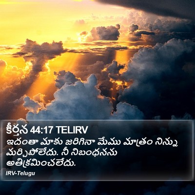 కీర్తన 44:17 TELIRV Bible Verse Image