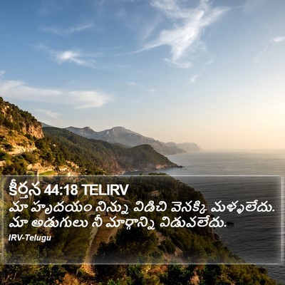 కీర్తన 44:18 TELIRV Bible Verse Image