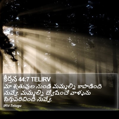 కీర్తన 44:7 TELIRV Bible Verse Image