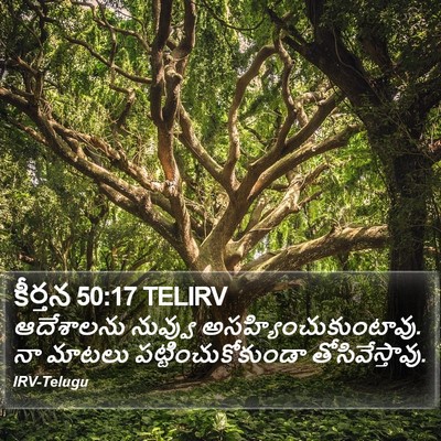 కీర్తన 50:17 TELIRV Bible Verse Image