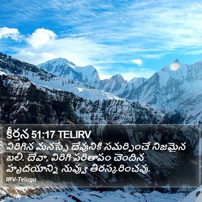 కీర్తన 51:17 TELIRV Bible Verse Image