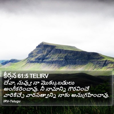 కీర్తన 61:5 TELIRV Bible Verse Image