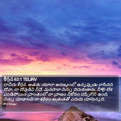 కీర్తన 63:1 TELIRV Bible Verse Image