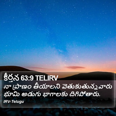 కీర్తన 63:9 TELIRV Bible Verse Image