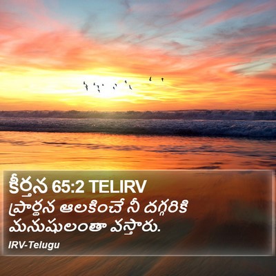 కీర్తన 65:2 TELIRV Bible Verse Image