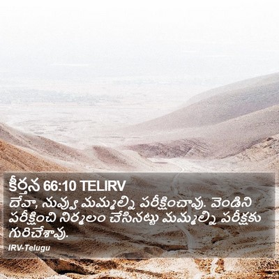 కీర్తన 66:10 TELIRV Bible Verse Image