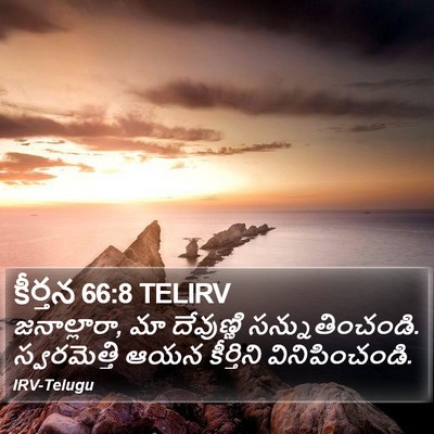 కీర్తన 66:8 TELIRV Bible Verse Image