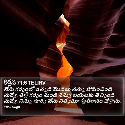 కీర్తన 71:6 TELIRV Bible Verse Image