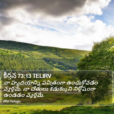 కీర్తన 73:13 TELIRV Bible Verse Image