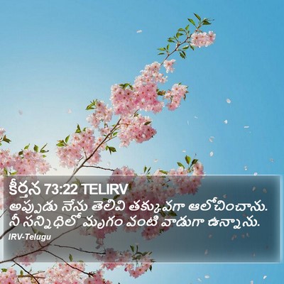 కీర్తన 73:22 TELIRV Bible Verse Image