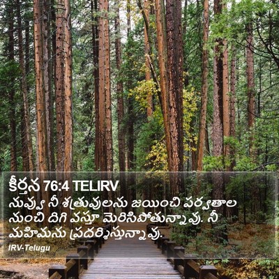 కీర్తన 76:4 TELIRV Bible Verse Image