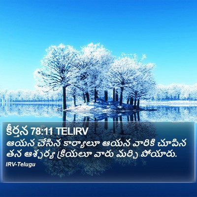 కీర్తన 78:11 TELIRV Bible Verse Image