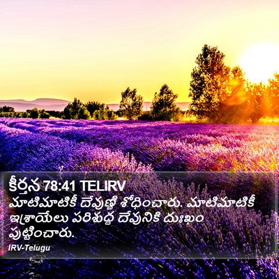 కీర్తన 78:41 TELIRV Bible Verse Image