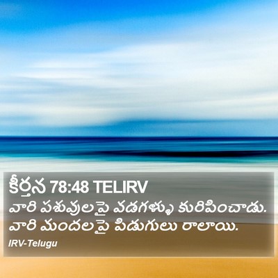 కీర్తన 78:48 TELIRV Bible Verse Image