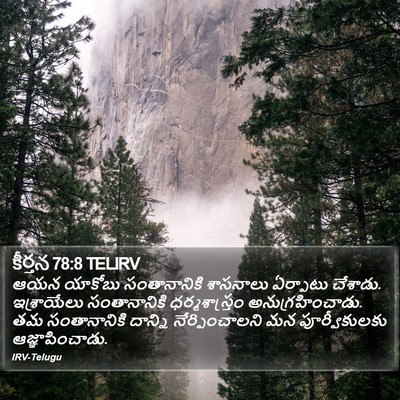 కీర్తన 78:8 TELIRV Bible Verse Image