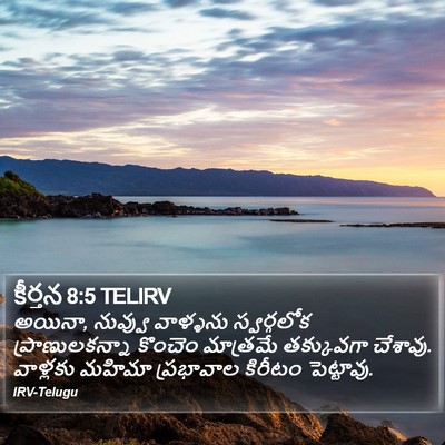 కీర్తన 8:5 TELIRV Bible Verse Image