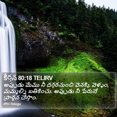 కీర్తన 80:18 TELIRV Bible Verse Image