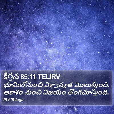 కీర్తన 85:11 TELIRV Bible Verse Image