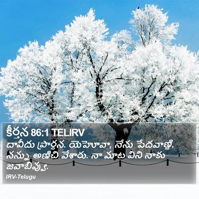 కీర్తన 86:1 TELIRV Bible Verse Image