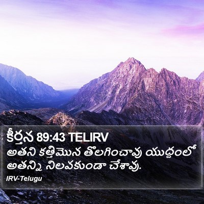 కీర్తన 89:43 TELIRV Bible Verse Image