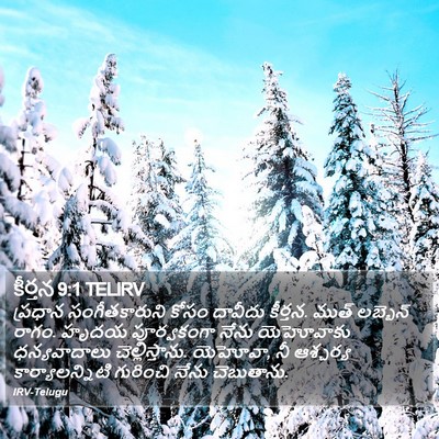 కీర్తన 9:1 TELIRV Bible Verse Image