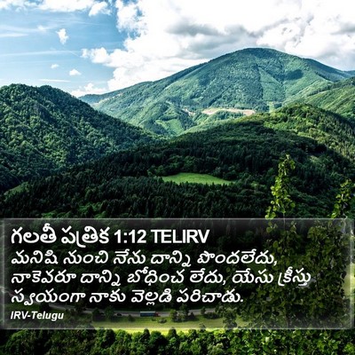 గలతీ పత్రిక 1:12 TELIRV Bible Verse Image