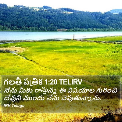 గలతీ పత్రిక 1:20 TELIRV Bible Verse Image