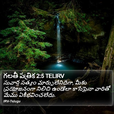 గలతీ పత్రిక 2:5 TELIRV Bible Verse Image